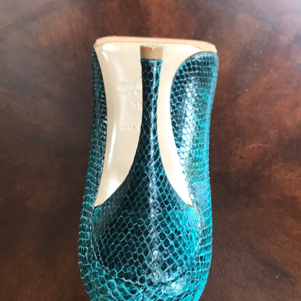 Miu Miu Python-Effect Pumps - image 7